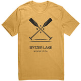 Spitzer Lake Unisex Tee, Paddles, BLK Art