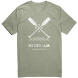 Spitzer Lake Unisex Tee, Paddles, WHT Art2