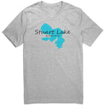 Stuart Lake Map Unisex Tee BLK Art
