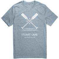 Stuart Lake Paddles Unisex Tee WHT Art2