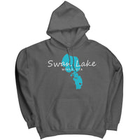 Swan Lake Map Unisex Hoodie