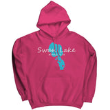 Swan Lake Map Unisex Hoodie
