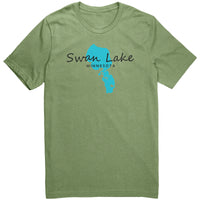 Swan Lake Map Unisex Tee BLK