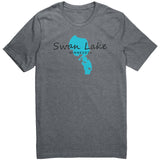 Swan Lake Map Unisex Tee BLK