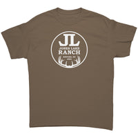 Tee, Jones Lake, Small Antlers, Off White Ink, 3-4 art
