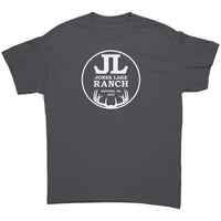 Tee, Jones Lake, Small Antlers, Off White Ink, 3-4 art