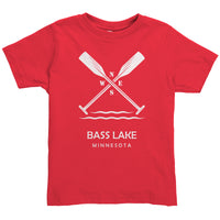 Toddler Bass Lake Paddles Tee, WHT Art