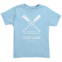 Toddler Deer Lake Paddles Tee, WHT