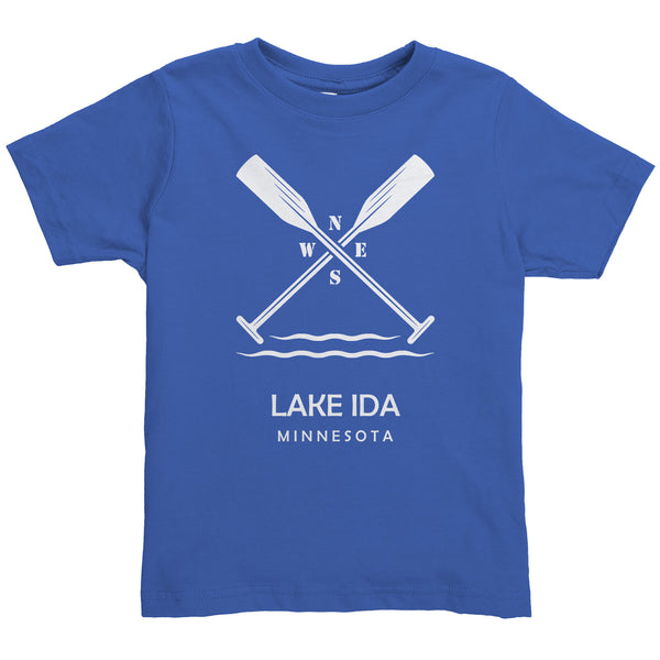 Toddler Lake Ida Paddles Tee, WHT Art