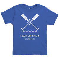 Toddler Lake Miltona Paddles Tee, WHT Art