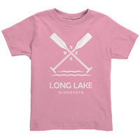Toddler Long Lake Paddles Tee, WHT