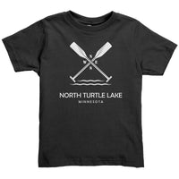 Toddler North Turtle Lake Paddles Tee, WHT Art