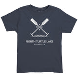 Toddler North Turtle Lake Paddles Tee, WHT Art