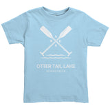 Toddler Otter Tail Lake Paddles Tee, WHT