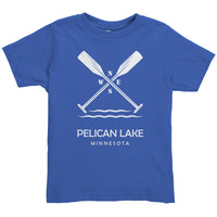 Toddler Pelican Lake Paddles Tee, WHT Art