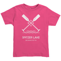 Toddler Spitzer Lake Paddles Tee, WHT Art