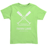Toddler Swan Lake Paddles Tee, WHT