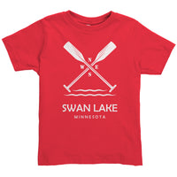 Toddler Swan Lake Paddles Tee, WHT