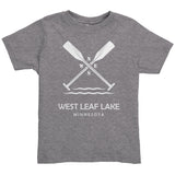 Toddler West Leaf Lake Paddles Tee, WHT Art