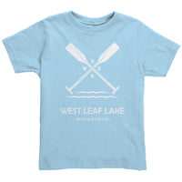 Toddler West Leaf Lake Paddles Tee, WHT Art