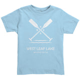 Toddler West Leaf Lake Paddles Tee, WHT Art