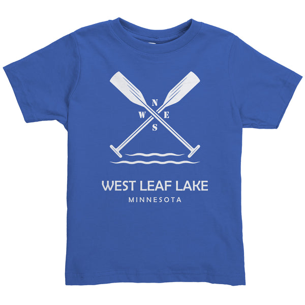 Toddler West Leaf Lake Paddles Tee, WHT Art