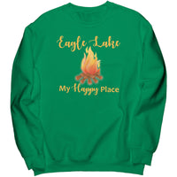 UNISEX Eagle Lake Campfire My Happy Place Crewneck Sweatshirt