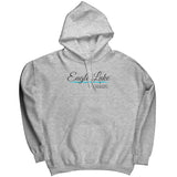 UNISEX Eagle Lake Script Hoodie, Black Ink