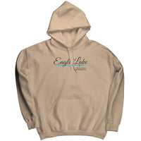 UNISEX Eagle Lake Script Hoodie, Black Ink