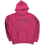 UNISEX Eagle Lake Script Hoodie, Black Ink