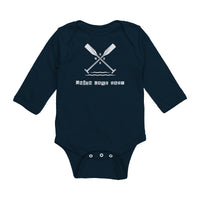 Union Lake Baby LS Onesie, White Art