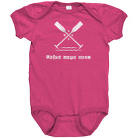 Union Lake Baby SS Onesie, White Art