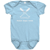 Union Lake Baby SS Onesie, White Art