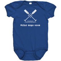 Union Lake Baby SS Onesie, White Art