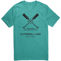 Clitherall Lake Unisex Tee, Paddles, BLK Art