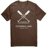 Clitherall Lake Unisex Tee, Paddles, WHT Art1