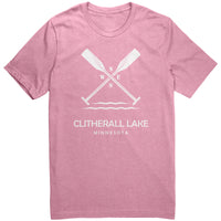 Clitherall Lake Unisex Tee, Paddles, WHT Art2