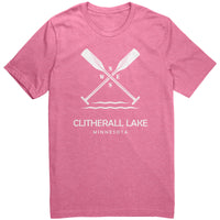 Clitherall Lake Unisex Tee, Paddles, WHT Art2
