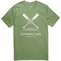 Clitherall Lake Unisex Tee, Paddles, WHT Art2