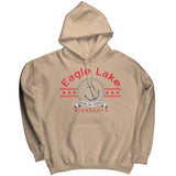 Unisex Eagle Lake Hoodie, Anchor, Red Art
