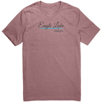 Unisex Heather Tee, Eagle Lake Script 1, More Colors