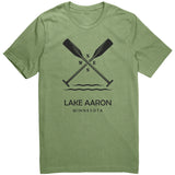 Lake Aaron Unisex Tee, Paddles, Blk