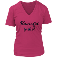 Ladies V Tee, There's a Gel for That, Sparkling Illusion