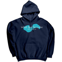 West Battle Lake Map Unisex Hoodie