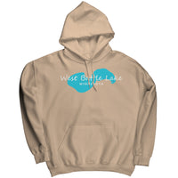 West Battle Lake Map Unisex Hoodie