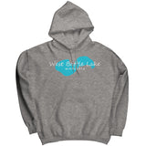 West Battle Lake Map Unisex Hoodie