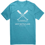 West Battle Lake Paddles Unisex Tee WHT1
