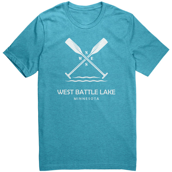 West Battle Lake Paddles Unisex Tee WHT1