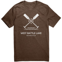 West Battle Lake Paddles Unisex Tee WHT1