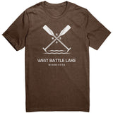 West Battle Lake Paddles Unisex Tee WHT1